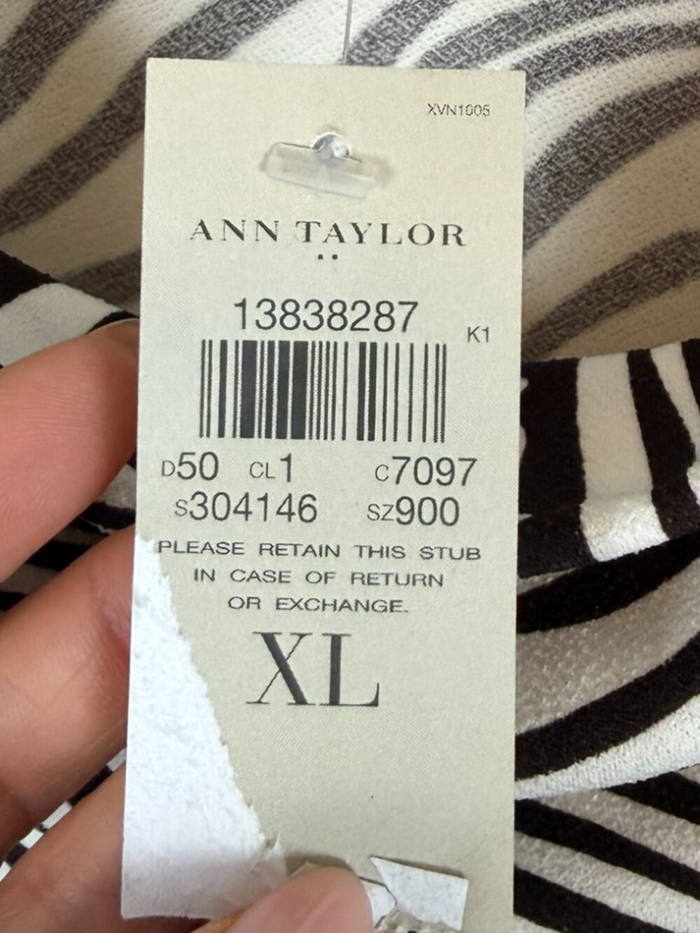NWT Ann Taylor XL Black White Abstract Print Sleeveless Sheath Dress - Picture 11 of 13